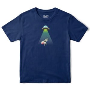 Abducted Cow T-Shirt in Navy