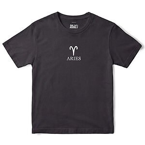 Aries Zodiac T-Shirt in Black
