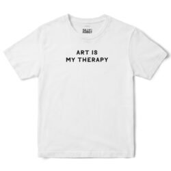 Art Is My Therapy T-Shirt in White
