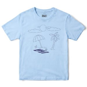 Beach Day T-Shirt in Light Blue
