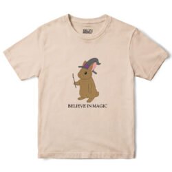 Believe In Magic Bunny T-Shirt in Sand