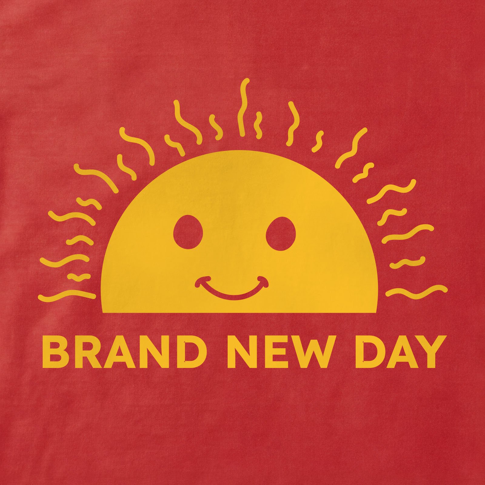 Brand New Day Sun T-Shirt print detail in Red