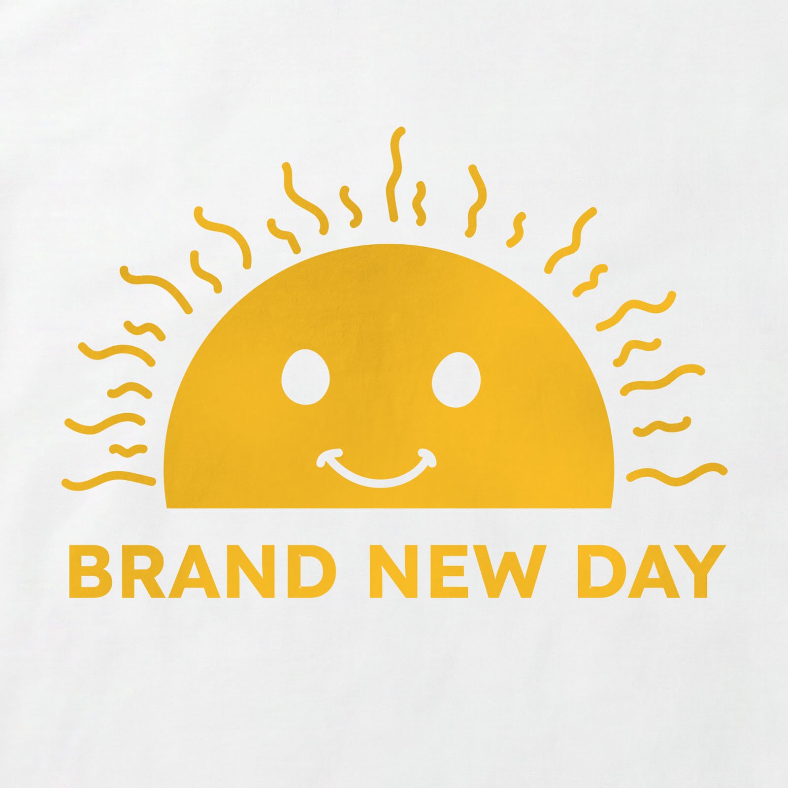 Brand New Day Sun T-Shirt print detail in White