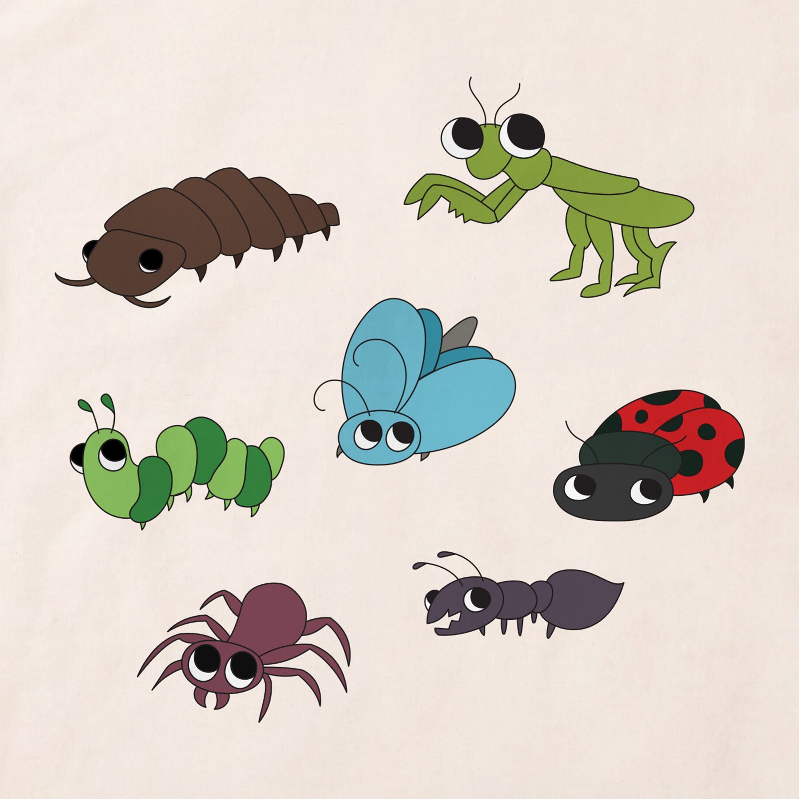 Bug Collection T-Shirt print detail in Natural