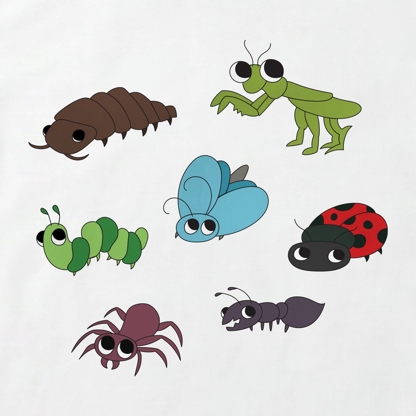 Bug Collection T-Shirt print detail in White