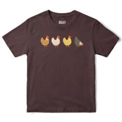 Chicken Line T-Shirt in Dark Chocolate