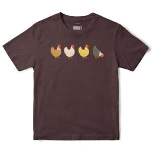 Chicken Line T-Shirt in Dark Chocolate