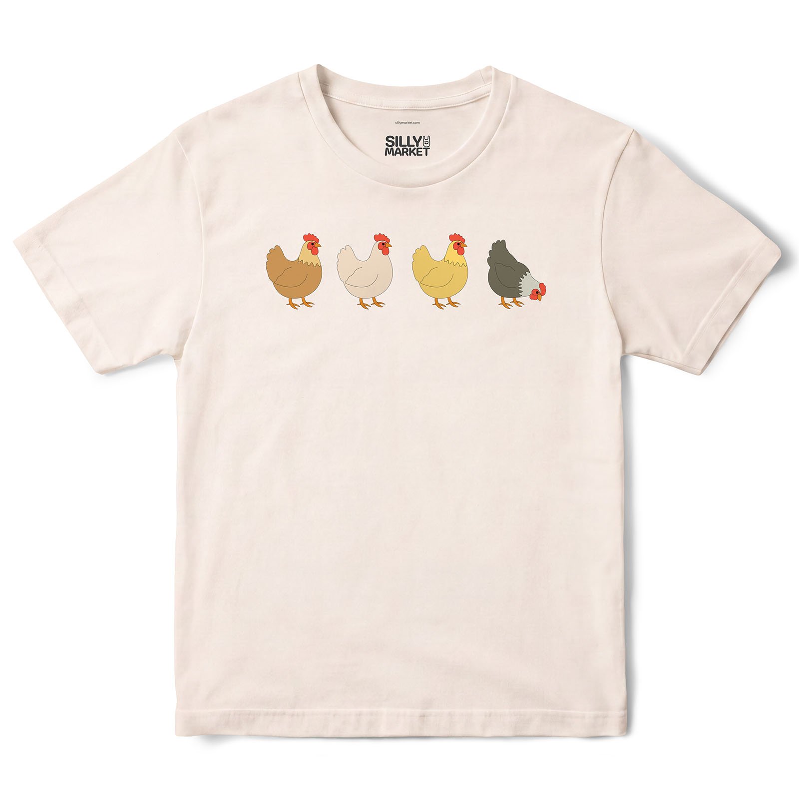 Chicken Line T-Shirt in Natural