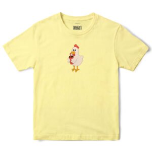 Chicken Soda T-Shirt in Cornsilk