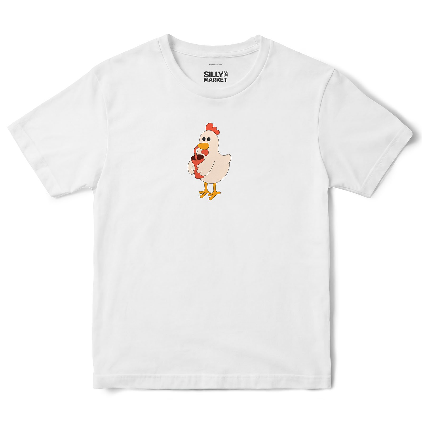 Chicken Soda T-Shirt in White
