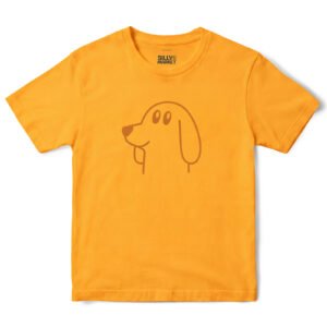 Dog Head T-Shirt in Gold