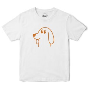 Dog Head T-Shirt in White