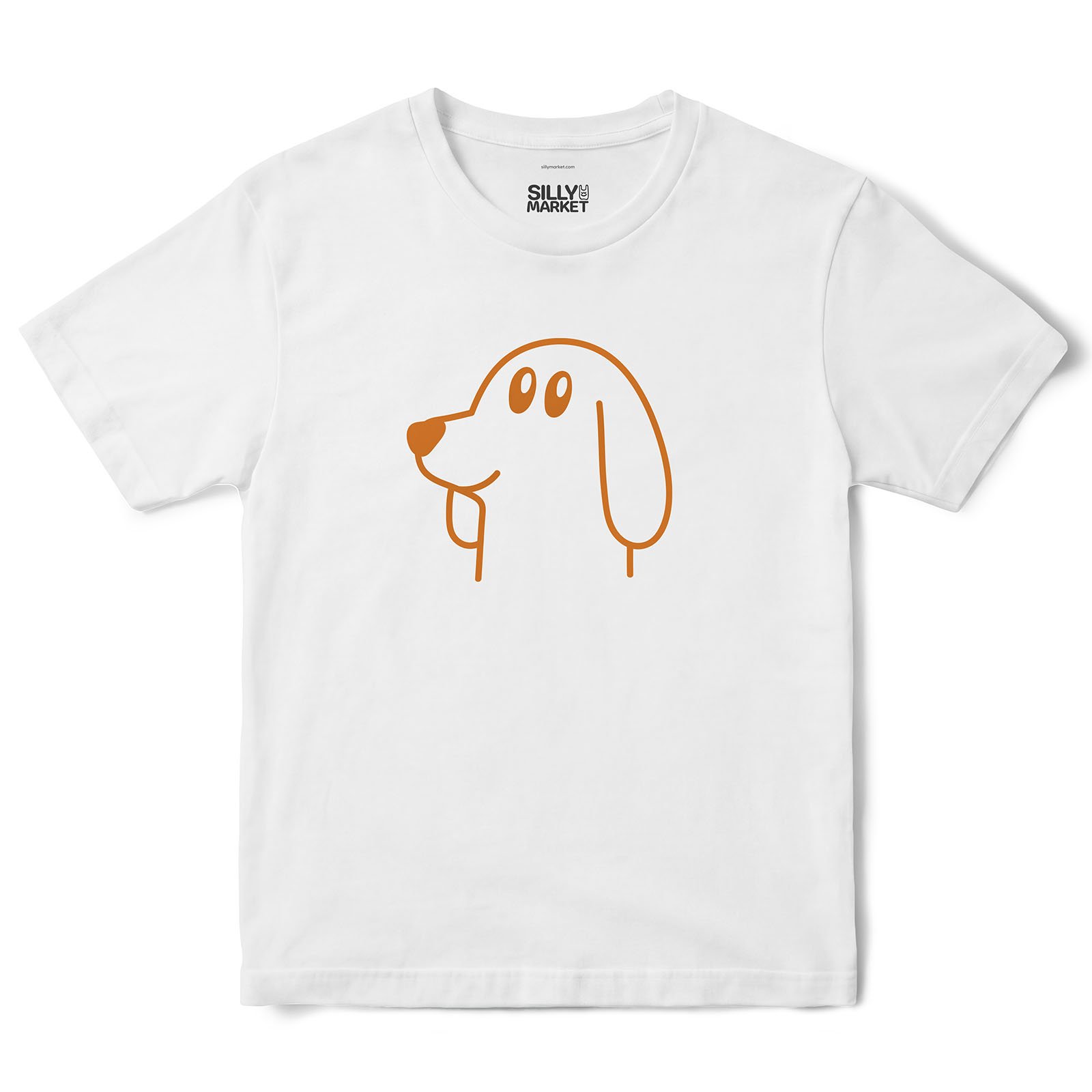 Dog Head T-Shirt in White