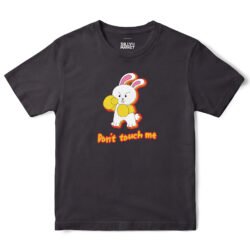 Don't Touch Me Bunny T-Shirt in Black