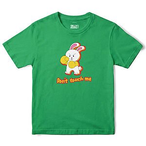 Don't Touch Me Bunny T-Shirt in Irish Green