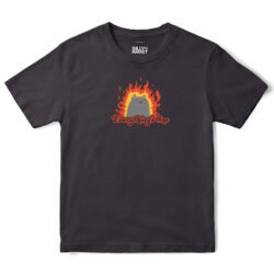 Everything's Fine Cat In Flames T-Shirt in Black
