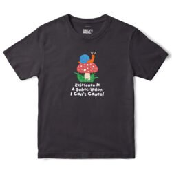 Existence Is A Subscription Snail T-Shirt in Black