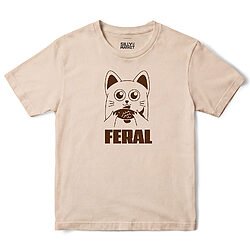 Feral Cat T-Shirt in Sand