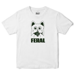 Feral Cat T-Shirt in White