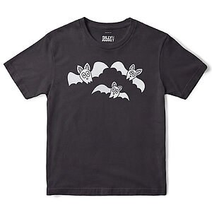 Flying Bats T-Shirt in Black
