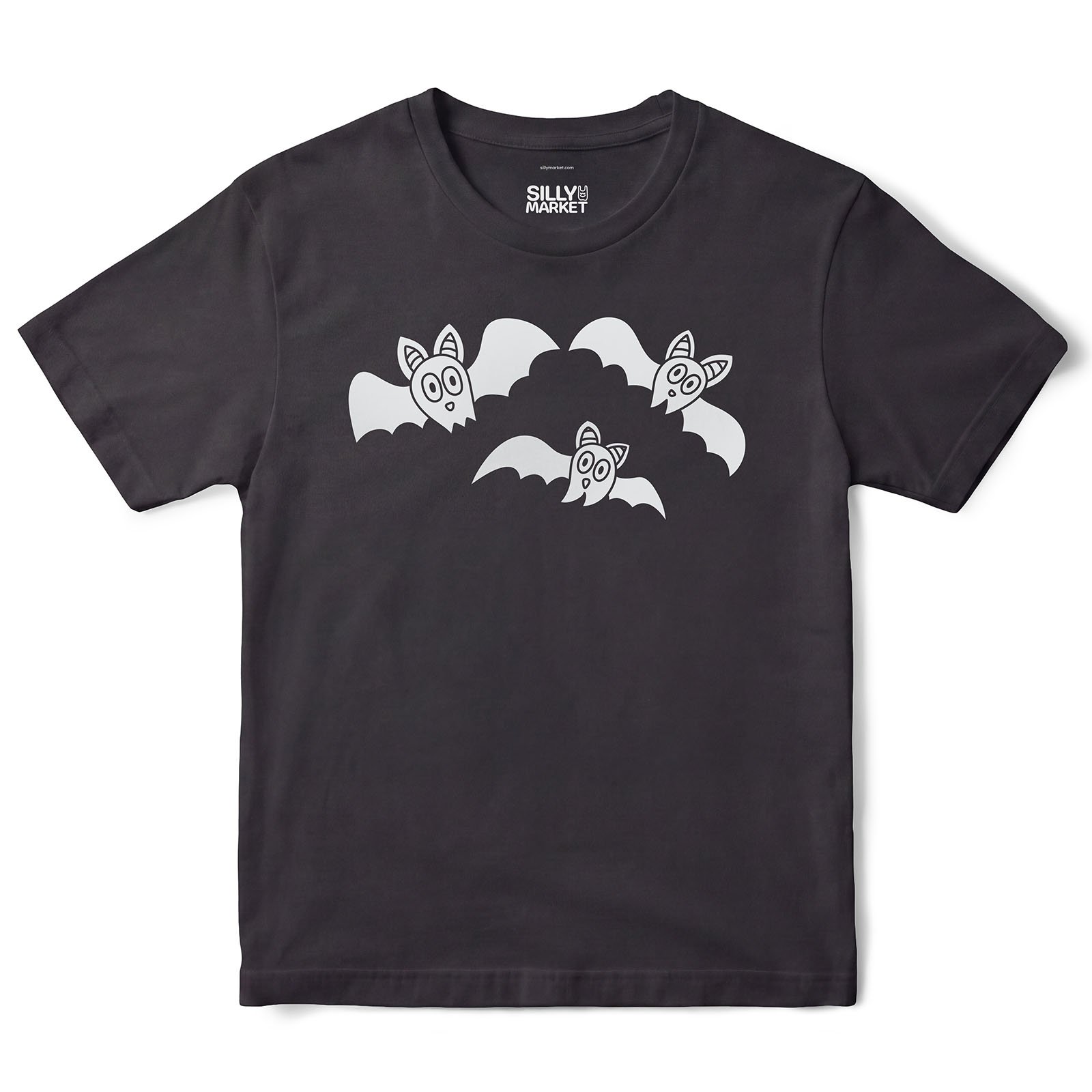 Flying Bats T-Shirt in Black
