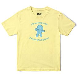 Full Of Microplastics Poodle T-Shirt in Cornsilk