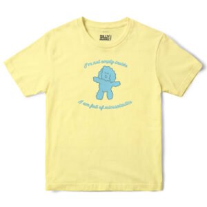 Full Of Microplastics Poodle T-Shirt in Cornsilk