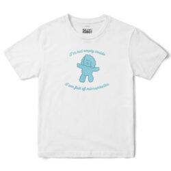 Full Of Microplastics Poodle T-Shirt in White