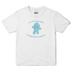 Full Of Microplastics Poodle T-Shirt in White