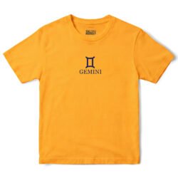 Gemini Zodiac T-Shirt in Gold