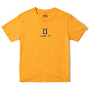 Gemini Zodiac T-Shirt in Gold