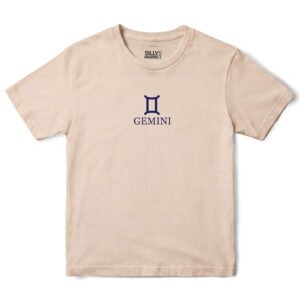Gemini Zodiac T-Shirt in Sand
