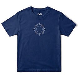 Geometric Sun T-Shirt in Navy