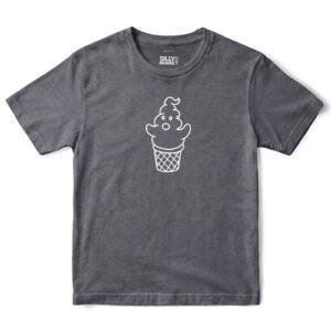 Ghost Ice Cream T-Shirt in Charcoal