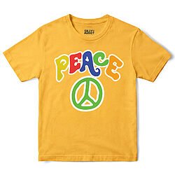 Groovy Peace Sign T-Shirt in Daisy