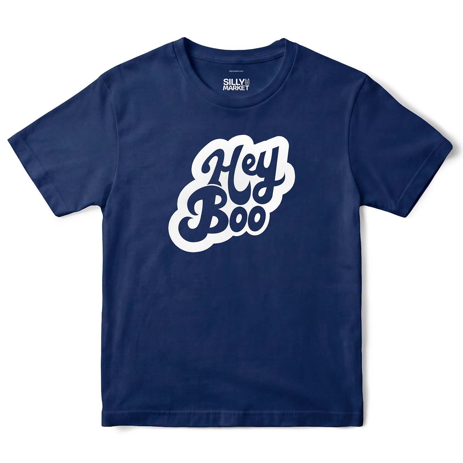 Hey Boo T-Shirt in Navy