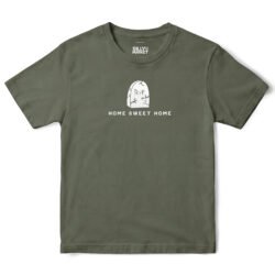 Home Sweet Home Graveyard T-Shirt in Military Green