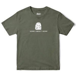 Home Sweet Home Graveyard T-Shirt in Military Green