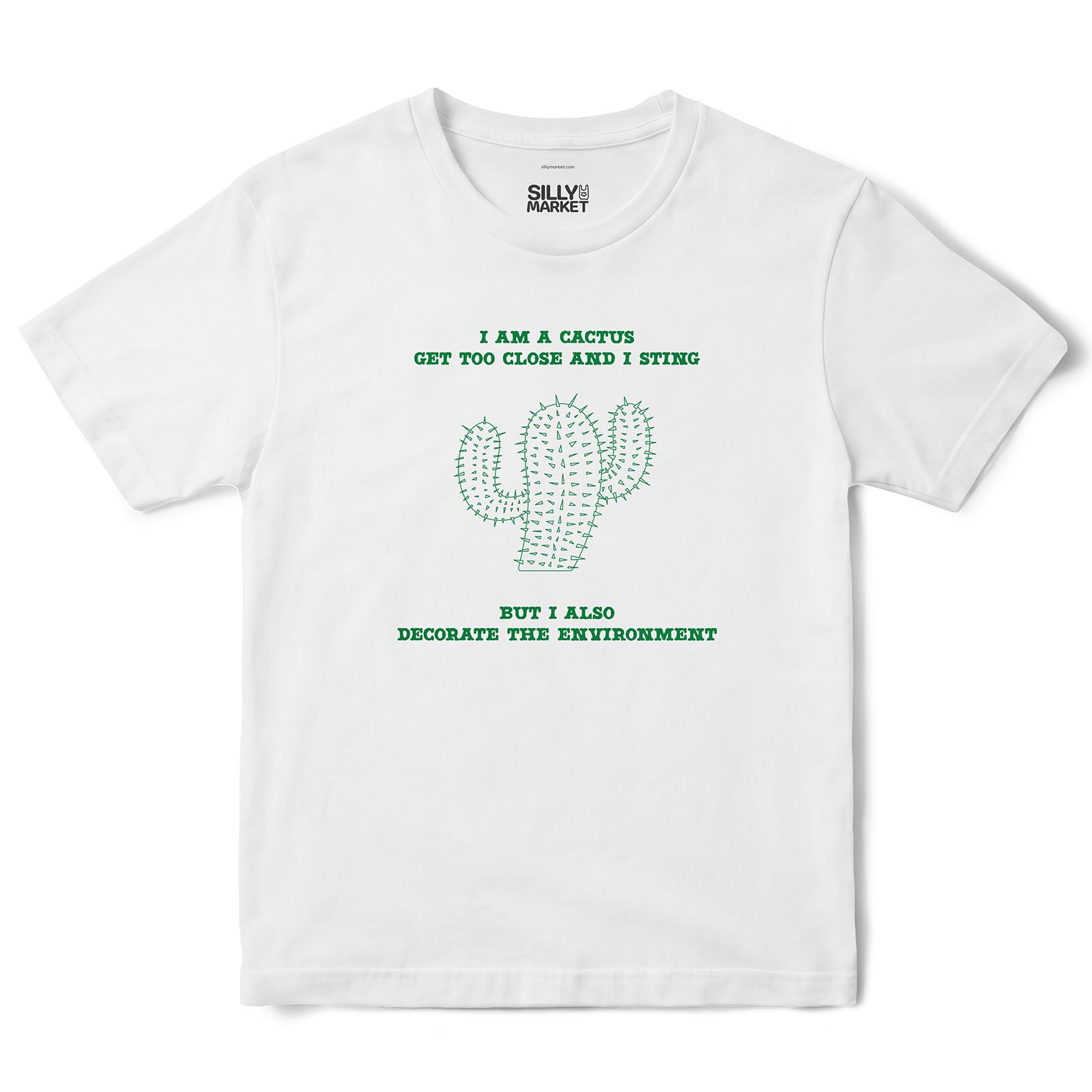 I Am A Cactus T-Shirt in White