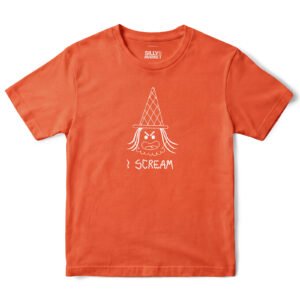 I Scream Witch T-Shirt in Orange