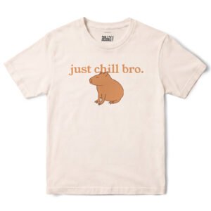 Just Chill Bro Capybara T-Shirt in Natural