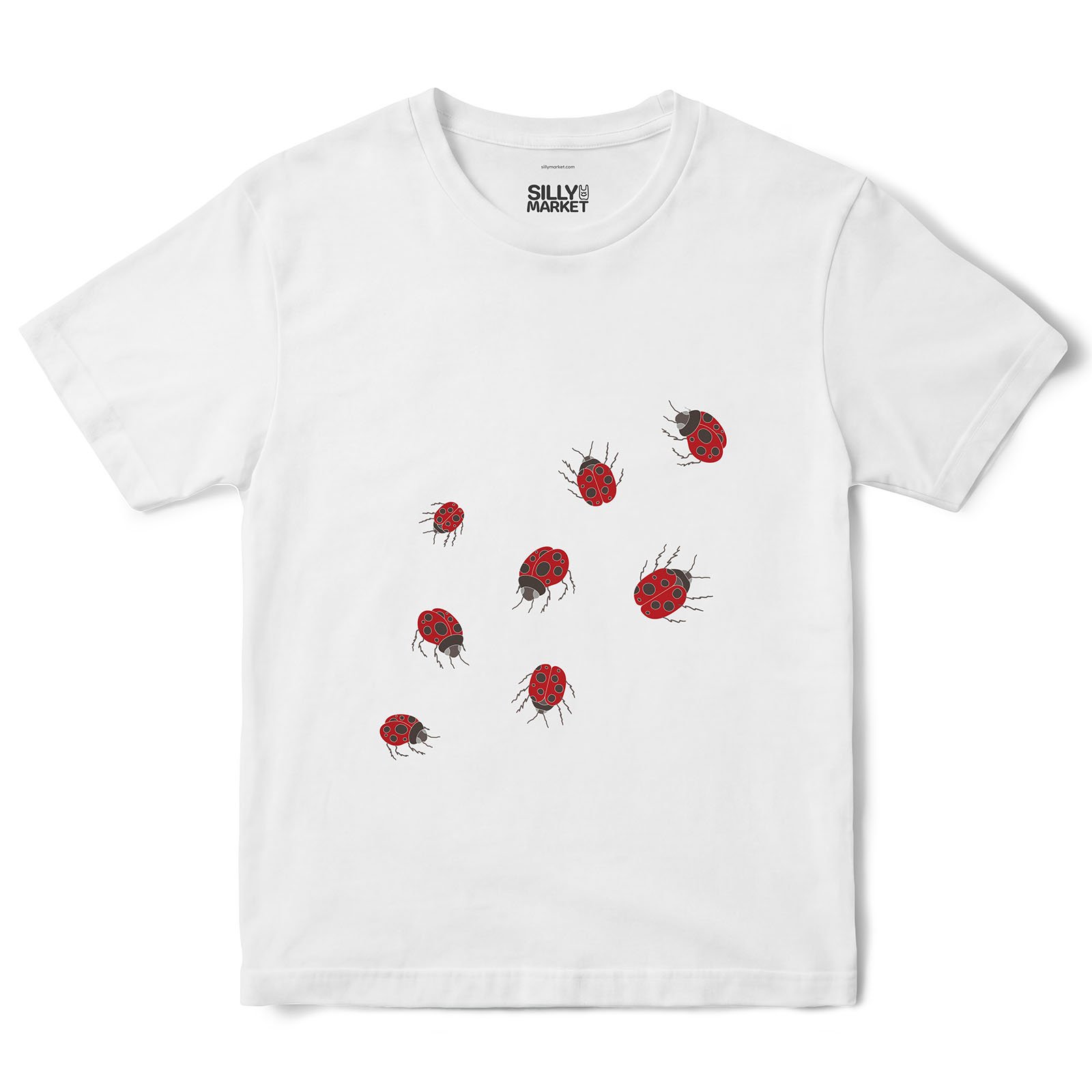 Ladybugs T-Shirt in White