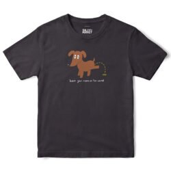 Leave Your Mark Dog T-Shirt in Black