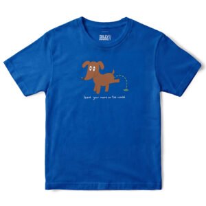 Leave Your Mark Dog T-Shirt in Royal