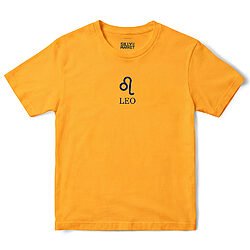 Leo Zodiac T-Shirt in Gold