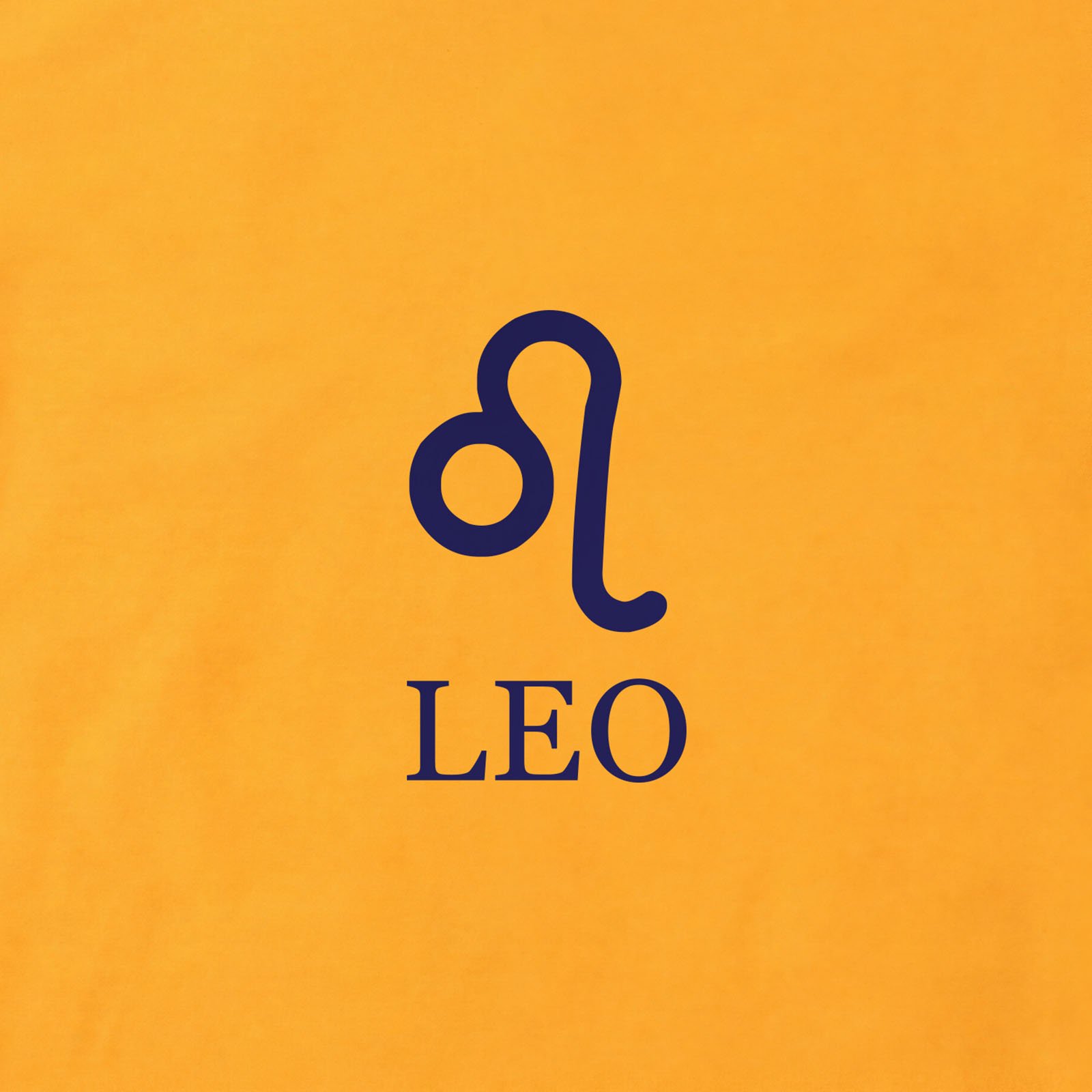 Leo Zodiac T-Shirt print detail in Gold