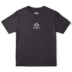 Libra Zodiac T-Shirt in Black