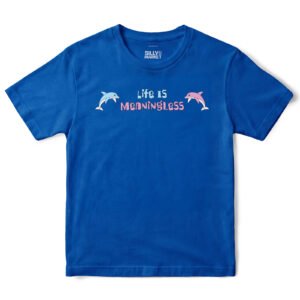 Life Is Meaningless Dolphins T-Shirt in Royal
