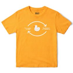 Longing And Boredom Duck T-Shirt in Gold