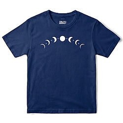 Moon Phases T-Shirt in Navy